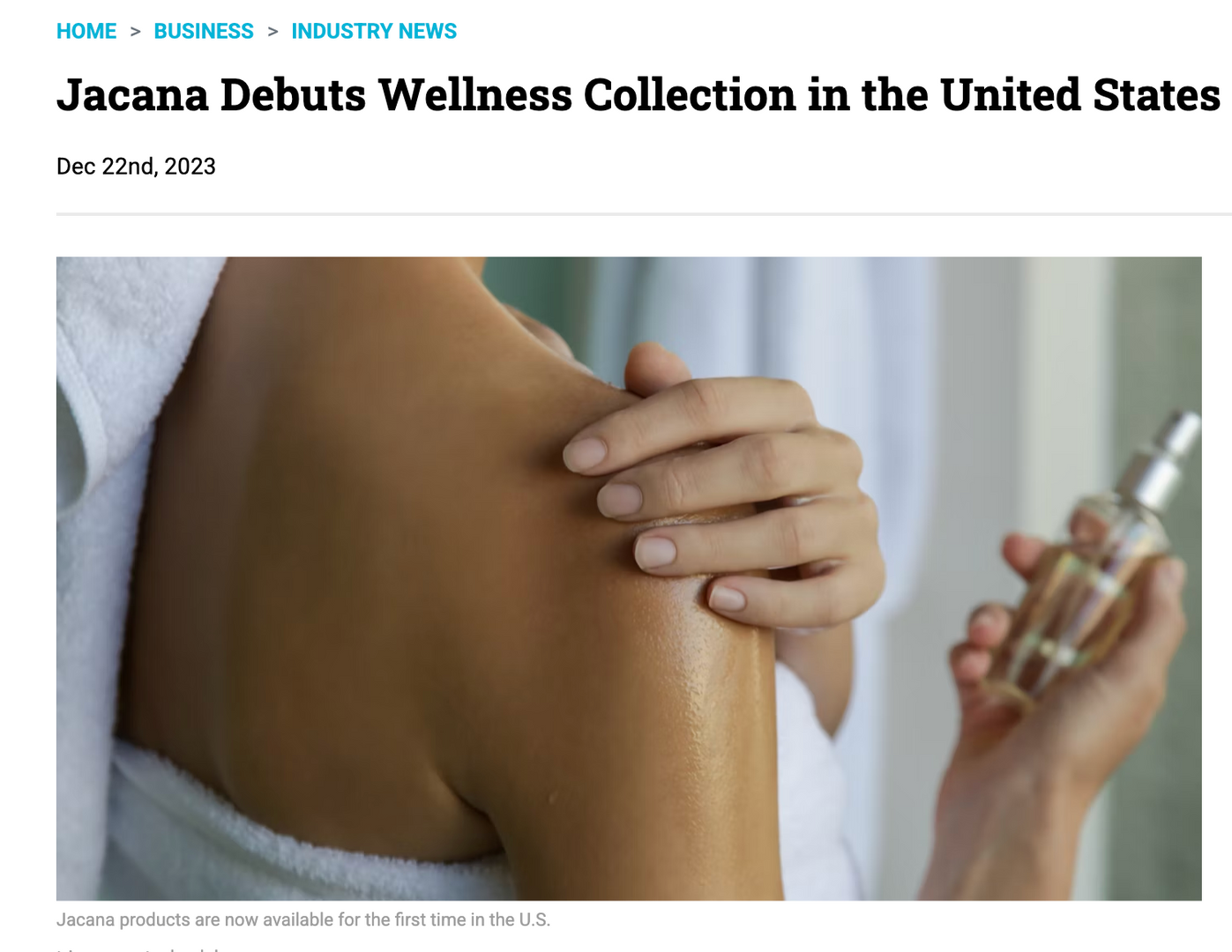 Jacana introduces its Wellness Collection to the US market